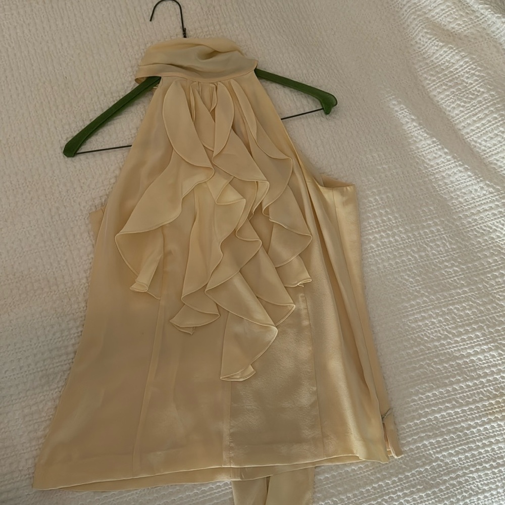 Trina Turk sleeveless ruffle top